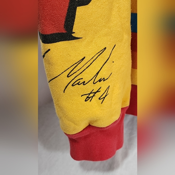 VINTAGE STERLING MARLIN #4 KODAK RACING MEN'S SWEATSHIRT WINSTON CUP XL YELLOW - Picture 8 of 16